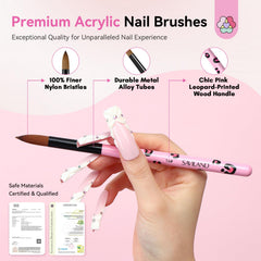 SAVILAND size 10 acrylic brush for even color distribution.