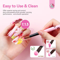 SAVILAND acrylic brush size 8 for precise nail extensions.