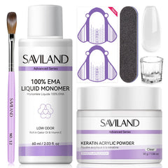 SAVILAND acrylic nail kit beginners package – comprehensive at-home starter set for nails.