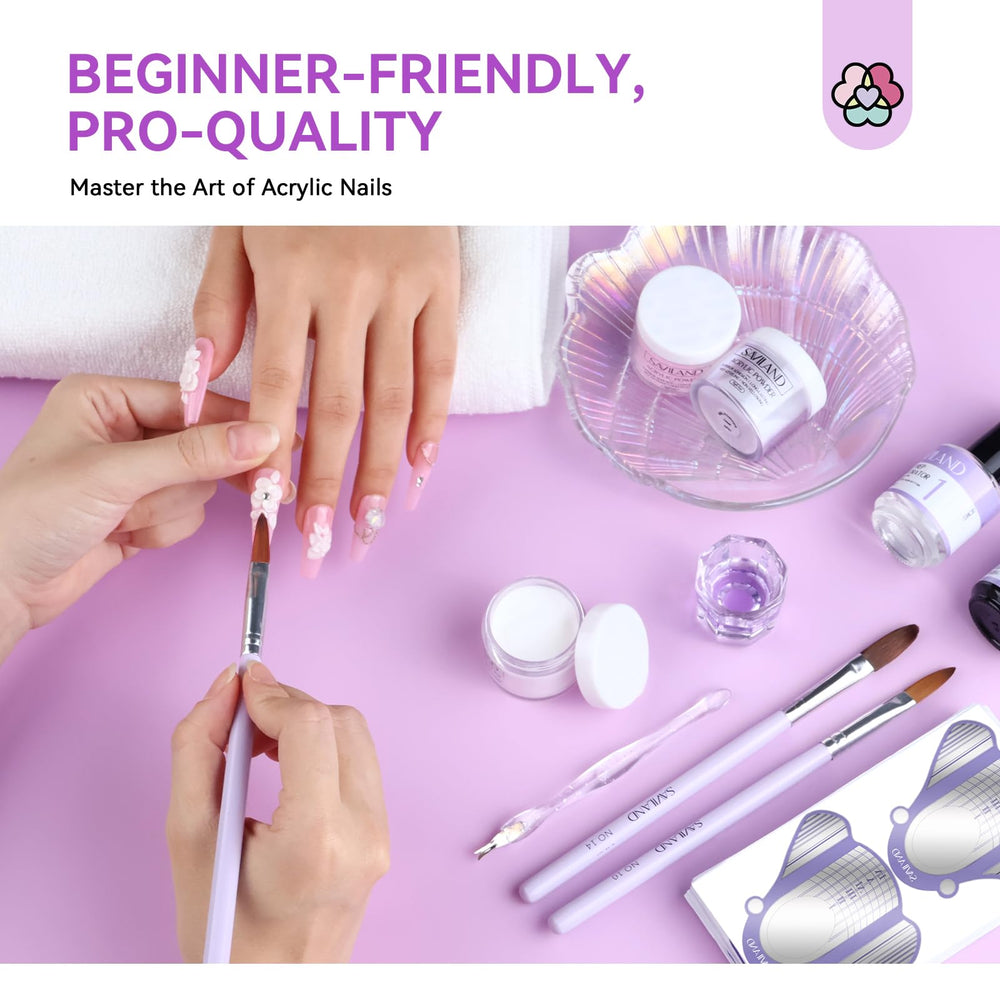 SAVILAND air-dry nail kit features a fast, lamp-free finish for quick results.