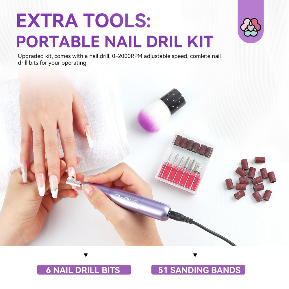 SAVILAND base and top gel for strong adhesion and glossy finish.