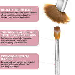 SAVILAND brush set sizes 6-14 displayed for versatile nail art applications.