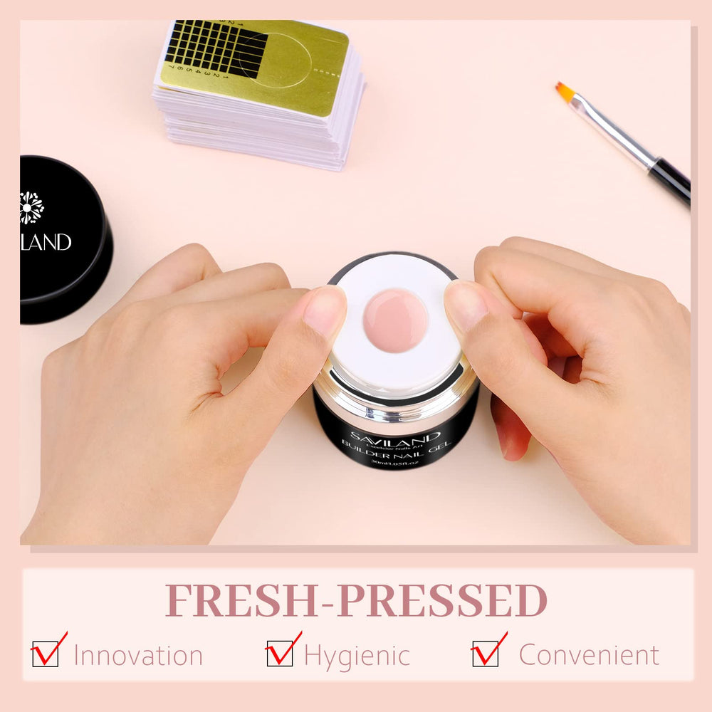 SAVILAND air-cushion package image shows convenient packaging for controlled gel dispensing.