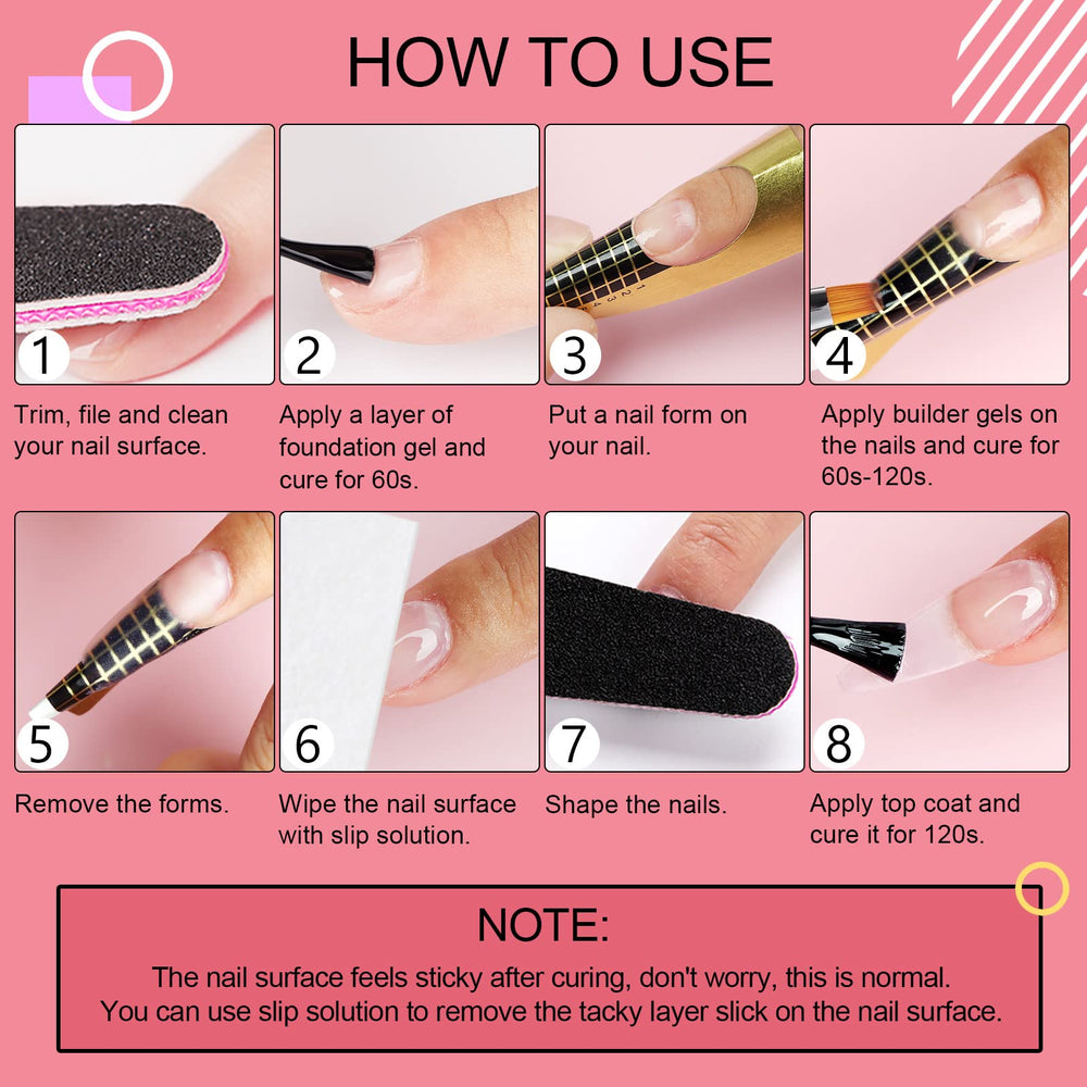 SAVILAND Builder Nail Gel Kit for at-home salon results.