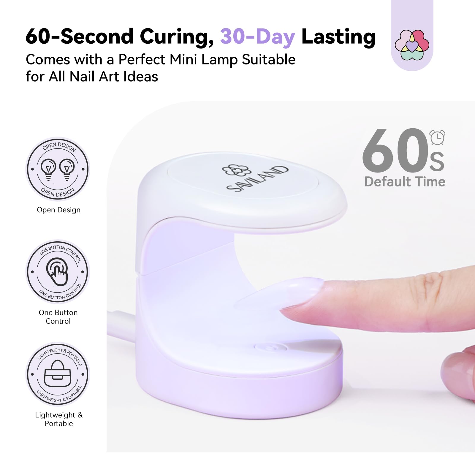 SAVILAND Complete Gel Nail Kit unlocks DIY salon-quality nail possibilities.