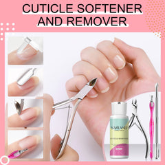 SAVILAND cuticle remover kit closeup highlights precise trimming for neat nail edges
