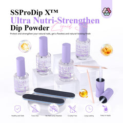 SAVILAND dip-activator-bottle accelerates drying for quick, professional results.