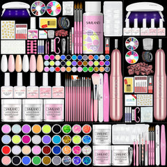 SAVILAND Essentials kit contents for at-home manicure convenience.