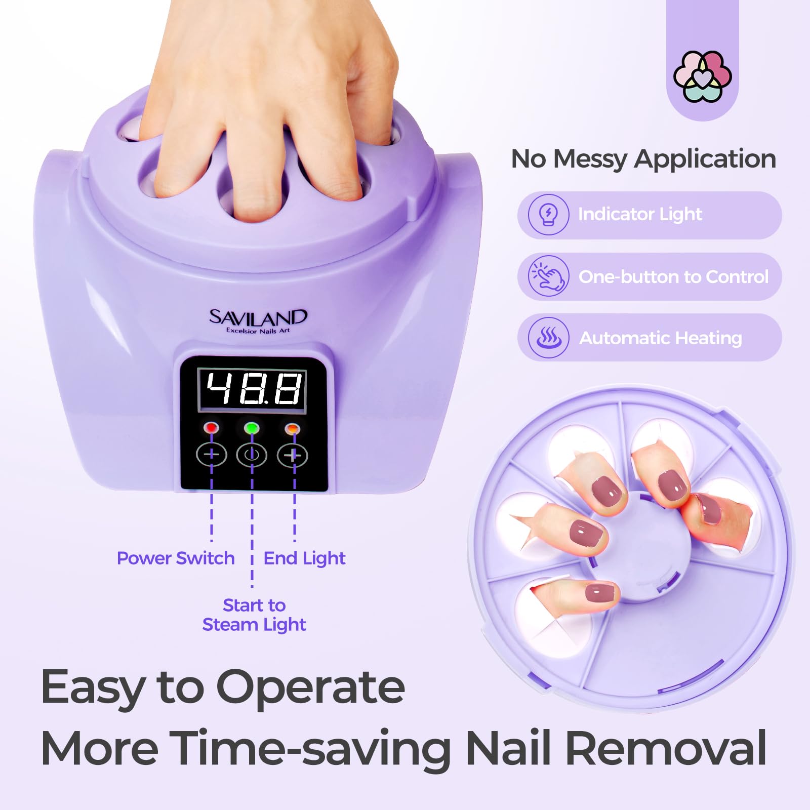 SAVILAND nail file included for finishing after removal