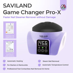 SAVILAND Essentials steam nail remover machine top panel with easy touch controls