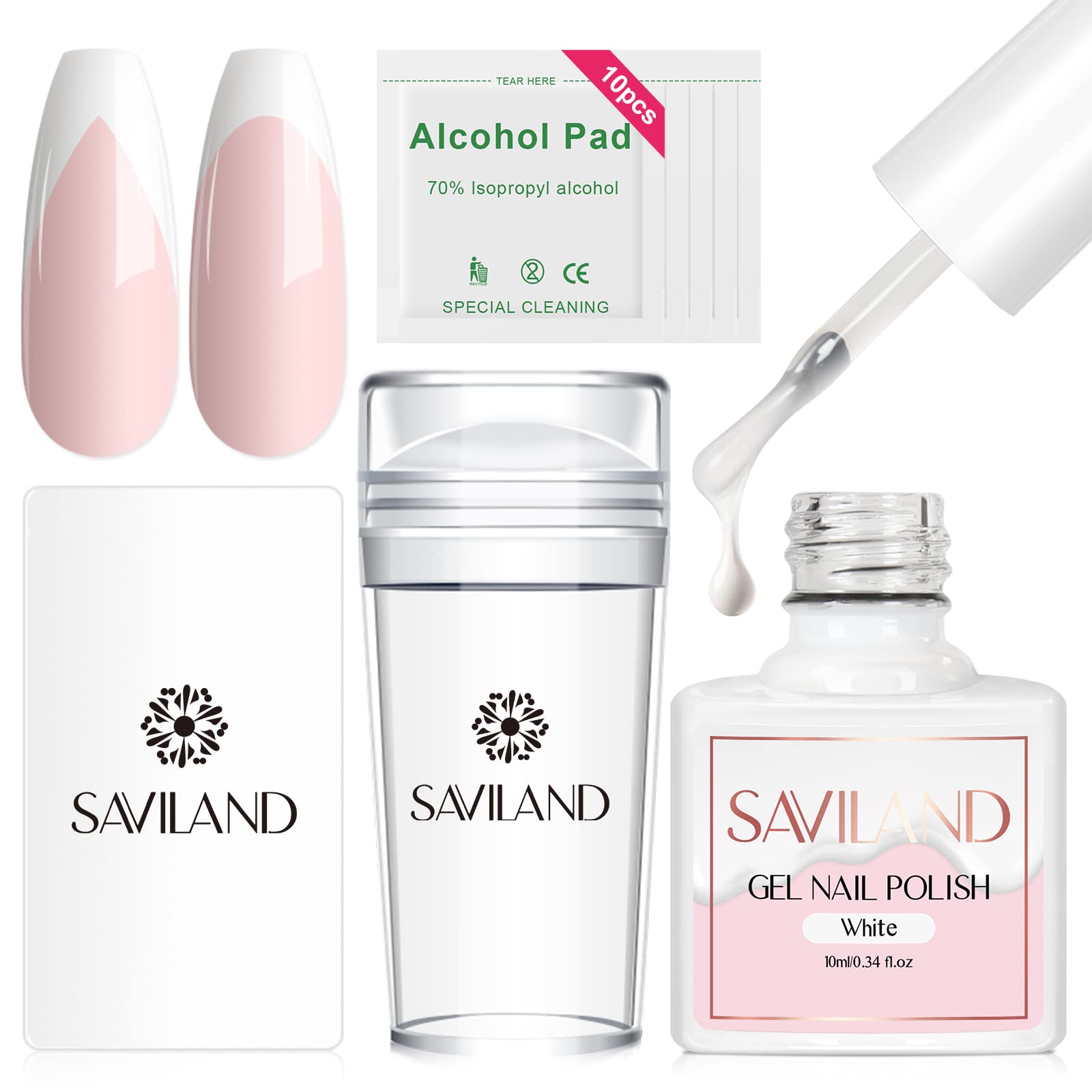 Saviland French nail stamper for precise tips at home.