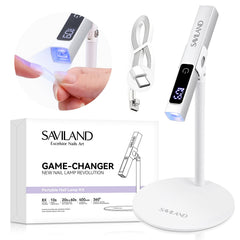 SAVILAND LED UV light front view with magnetic stand for precise curing