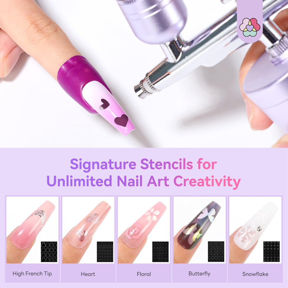 SAVILAND airbrush gel nail polish lasts up to four weeks under typical wear