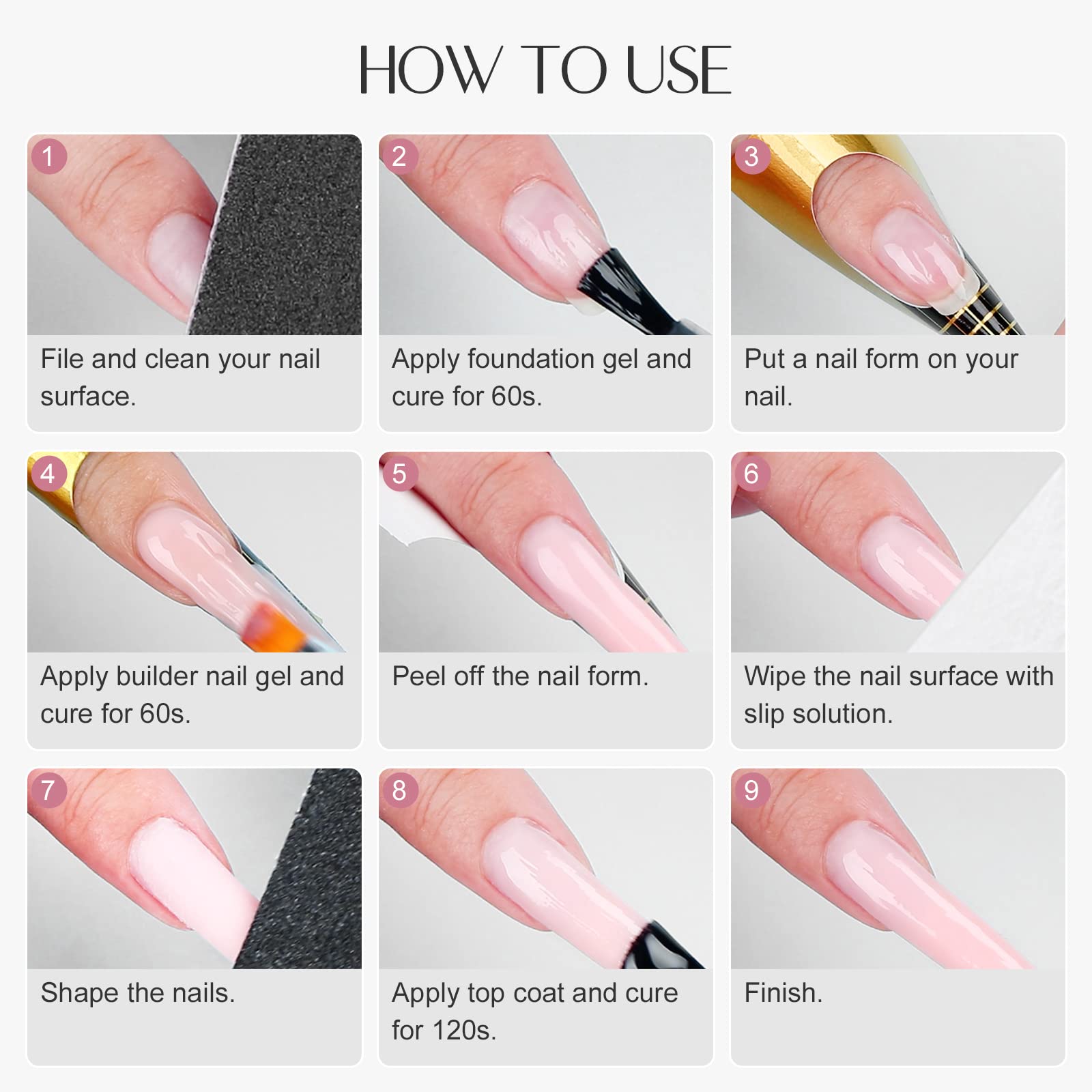 SAVILAND builder gel results in high-gloss manicure at home or salon