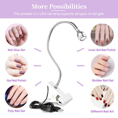 SAVILAND mini nail LED lamp 3W LED bead for fast gel curing sessions.