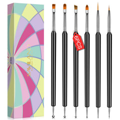 SAVILAND nail art brushes kit line brushes for precise striping and color blocking