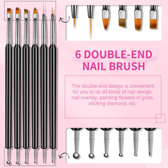 SAVILAND nail art brushes kit petal brush for delicate flowers