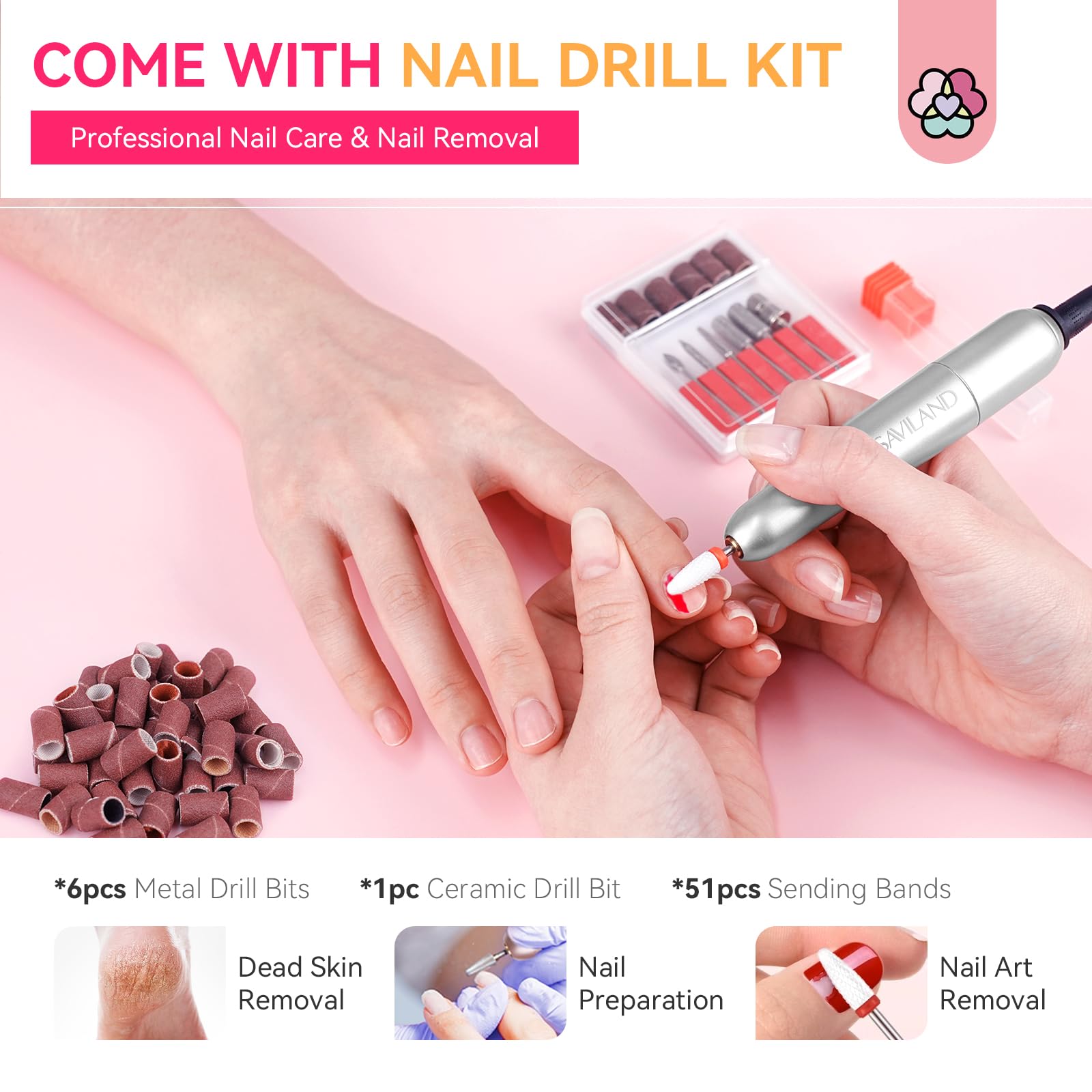SAVILAND nail art decorations and rhinestones for creative designs