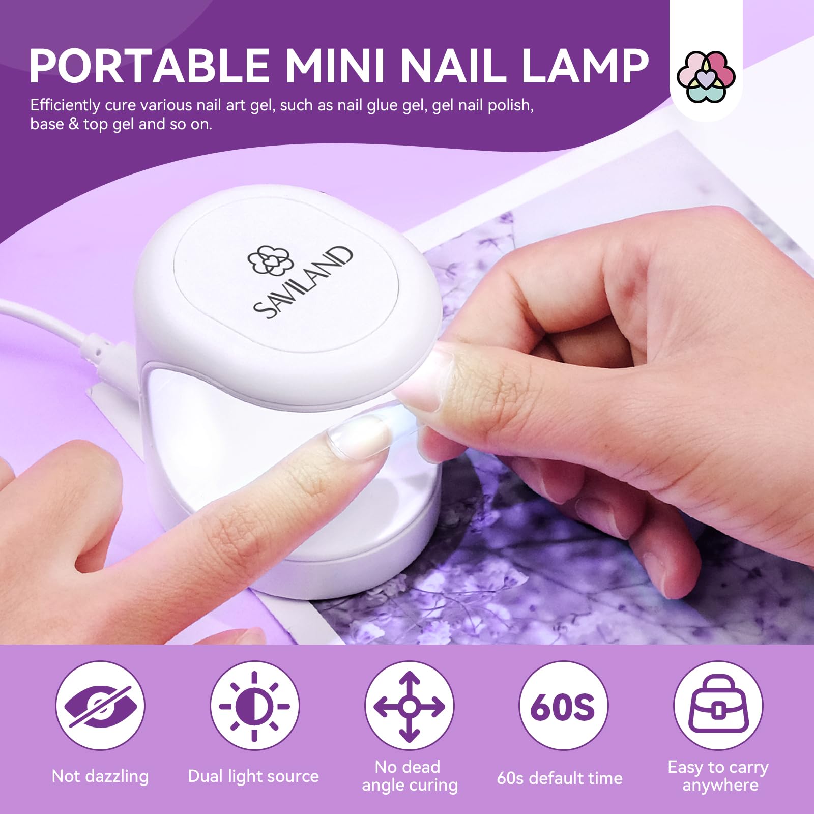 SAVILAND nail art extensions ready for longer-lasting designs.