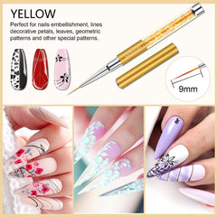 Saviland nail art liner brush 11mm for bold lines and graphic nail art
