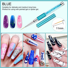 Saviland nail art liner brush 13mm for wider strokes and floral designs