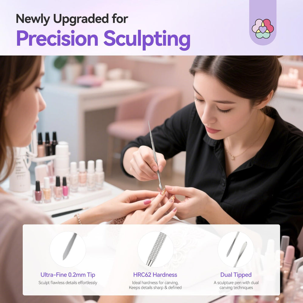 SAVILAND Nail Art Sculpture Pen beginner-friendly and pro-ready for 3D nail design.