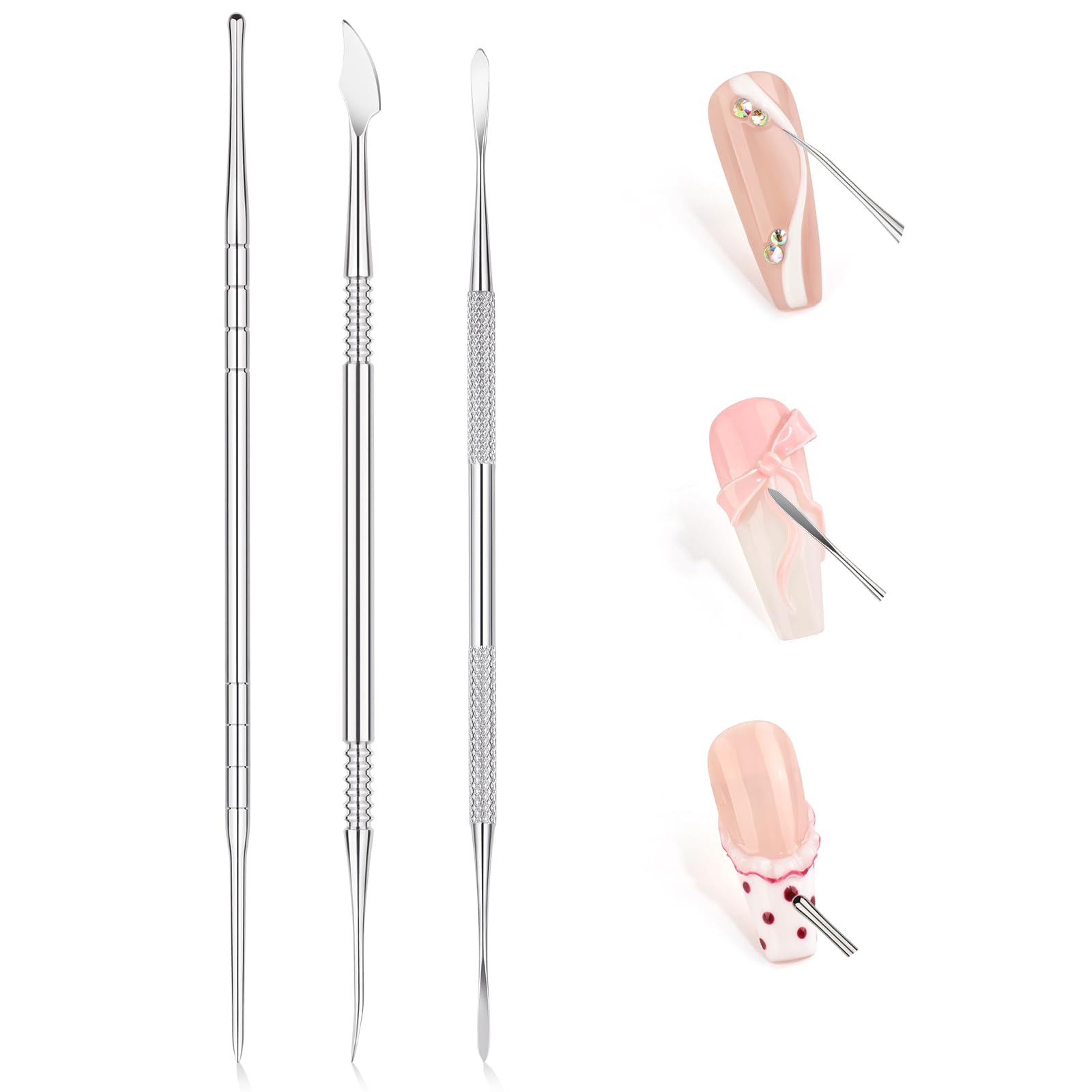 SAVILAND Nail Art Sculpture Pen dual-head tips enable precise gel nail detailing.