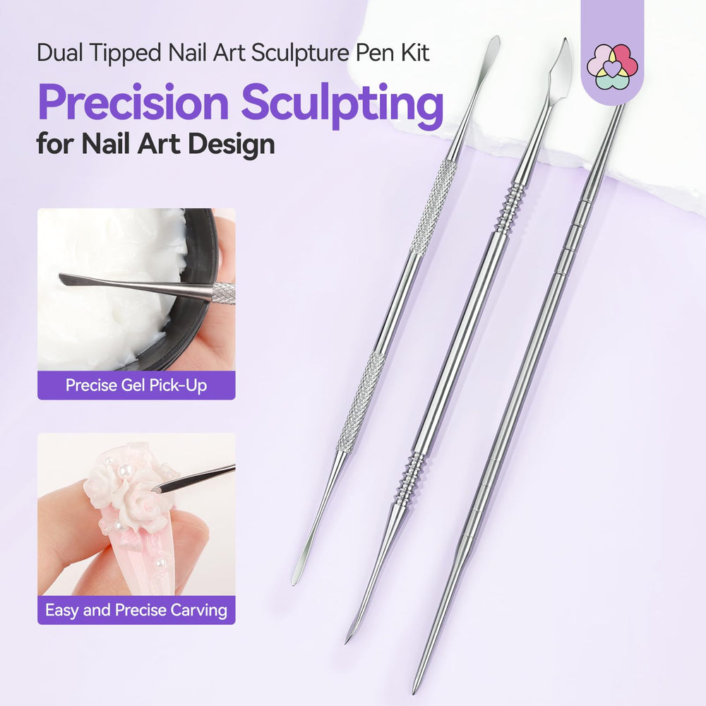 SAVILAND Nail Art Sculpture Pen 0.2mm nib for fine lines and intricate patterns.