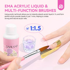 SAVILAND nail decorations with glitters sequins rhinestones for creative nail art ideas