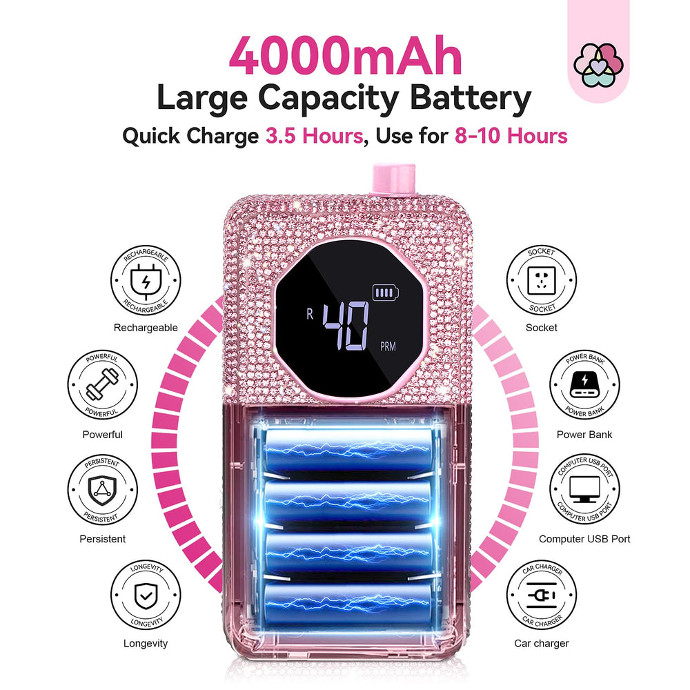 SAVILAND nail drill Type-C charging for quick power top-up