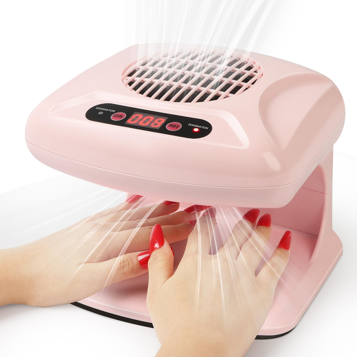 SAVILAND nail dryer front view shows compact home salon design for quick results