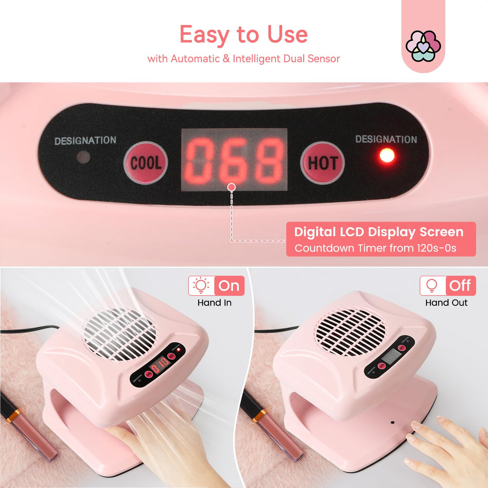 SAVILAND nail dryer large interior fits hands and feet for simultaneous drying