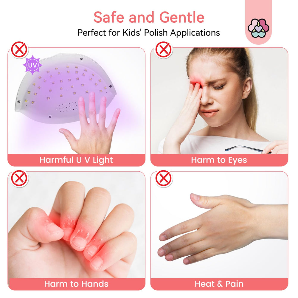 SAVILAND nail dryer UV-free design protects eyes and skin during use