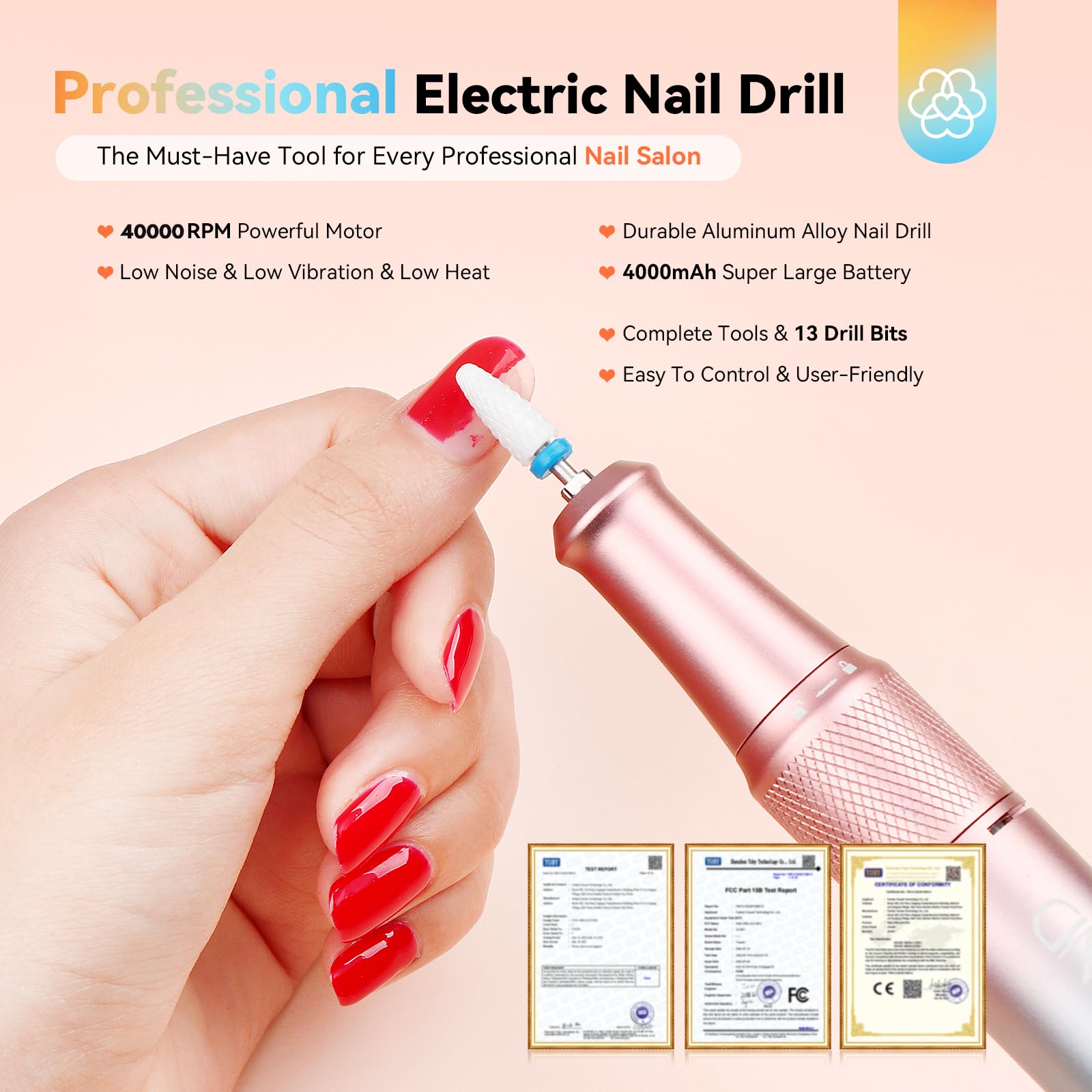 SAVILAND nail file and buffer set for shaping and polishing nails.