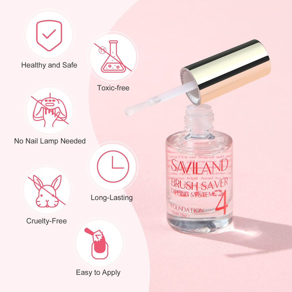 SAVILAND nail files pack included for smooth prep
