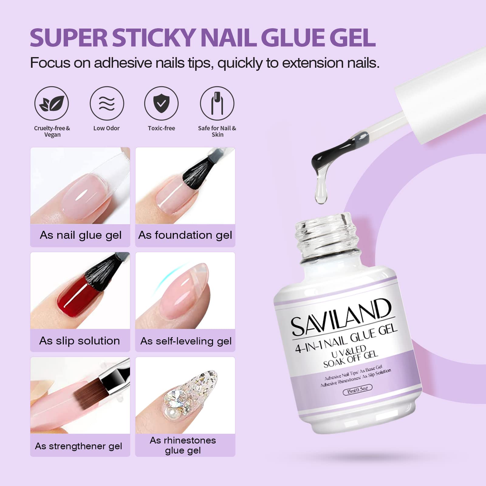 SAVILAND nail files set for efficient at-home prep.