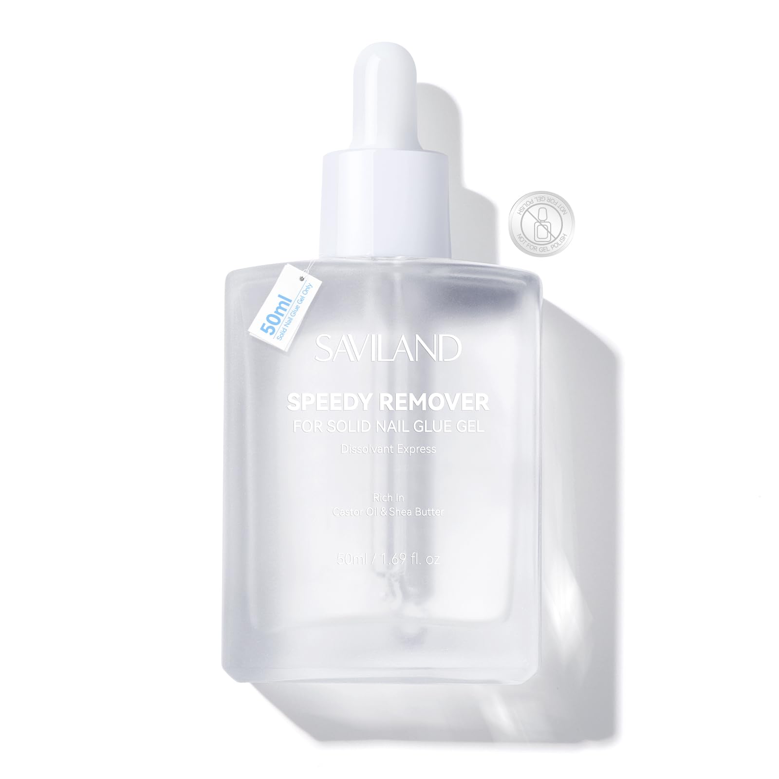 SAVILAND nail glue remover bottle delivering fast, damage-free removal.