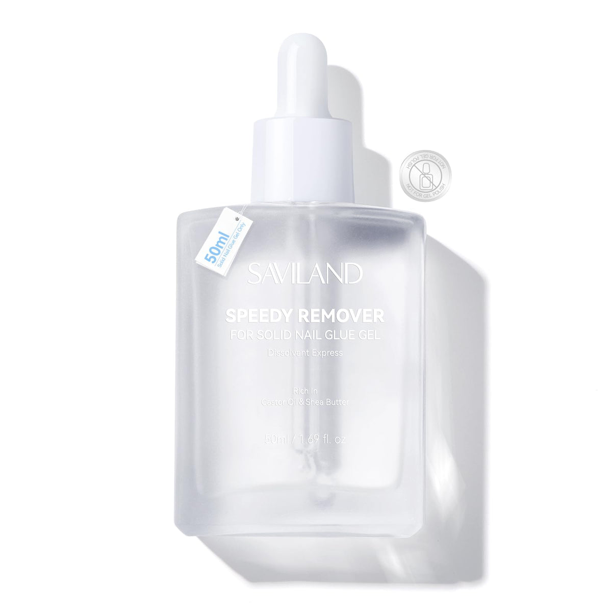SAVILAND nail glue remover bottle delivering fast, damage-free removal.
