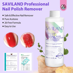 SAVILAND Nail Polish Remover Kit Complete Set shows a full toolkit for professional-grade gel removal