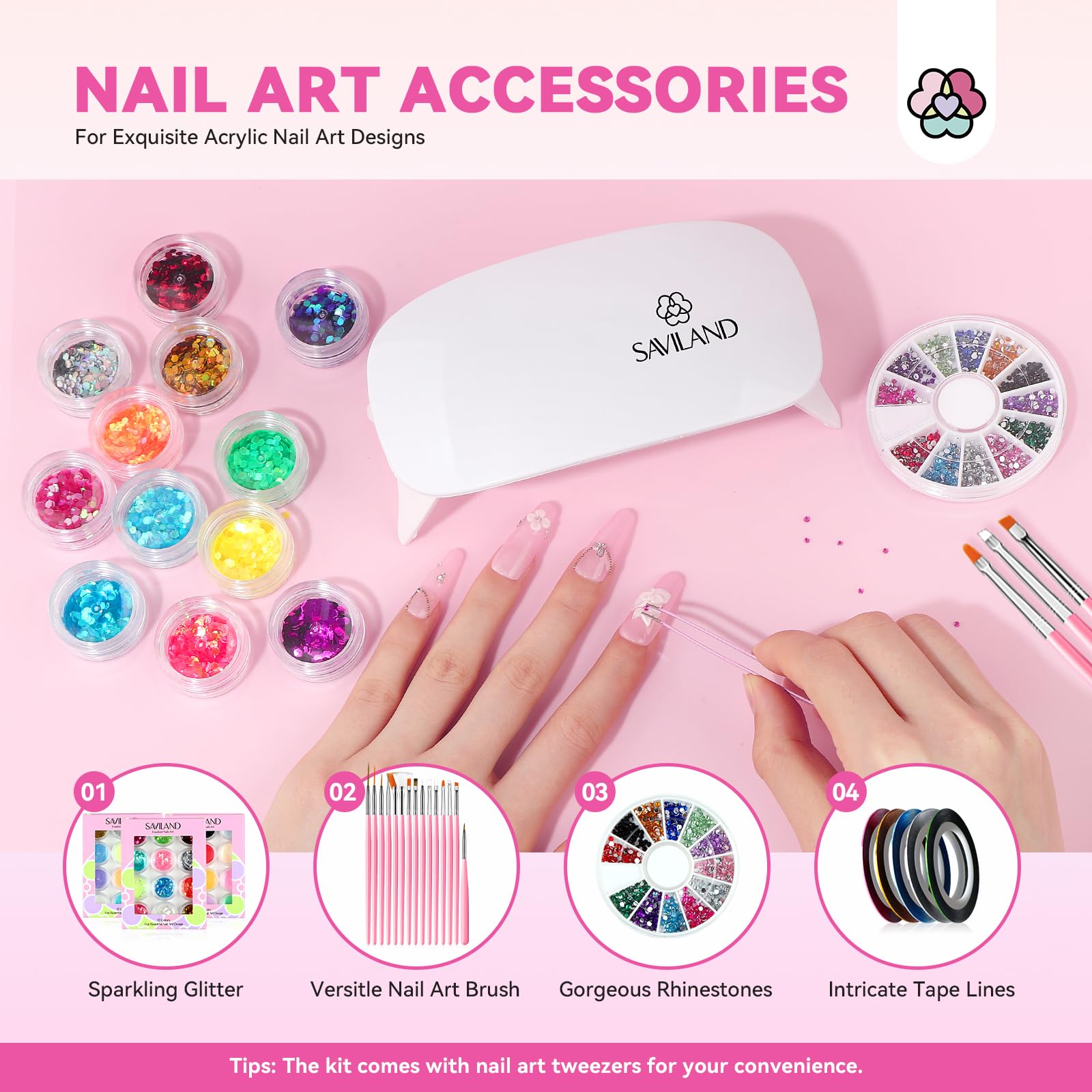 SAVILAND nail practice fingers helping beginners practice shapes