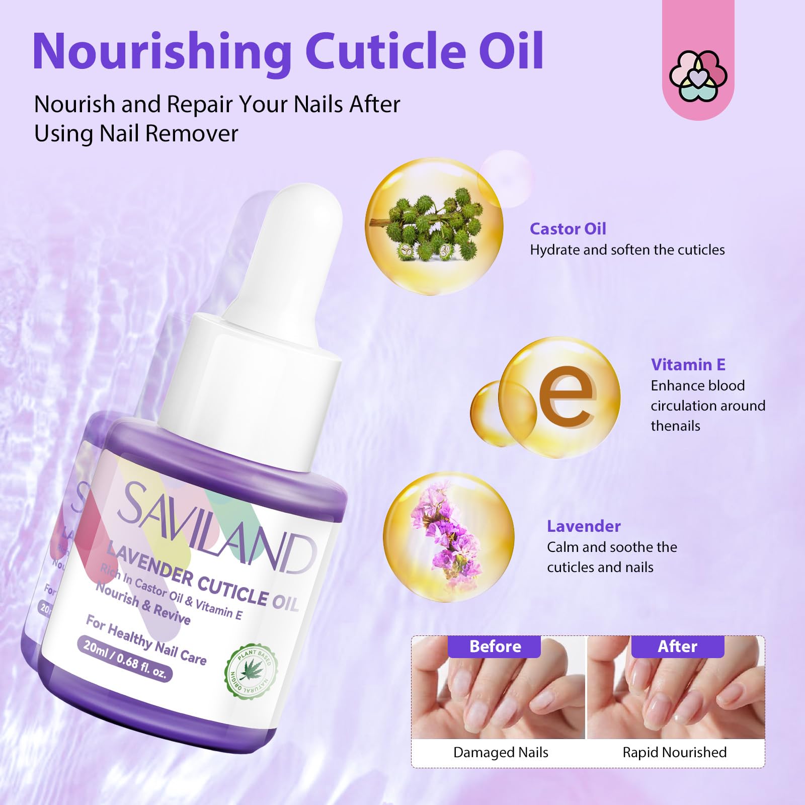 SAVILAND Nail Scraper Removal Tool enables precise gel polish lifting