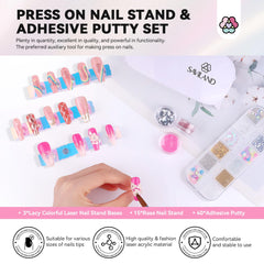 SAVILAND nail stand rose-stands magnetic for quick tip placement