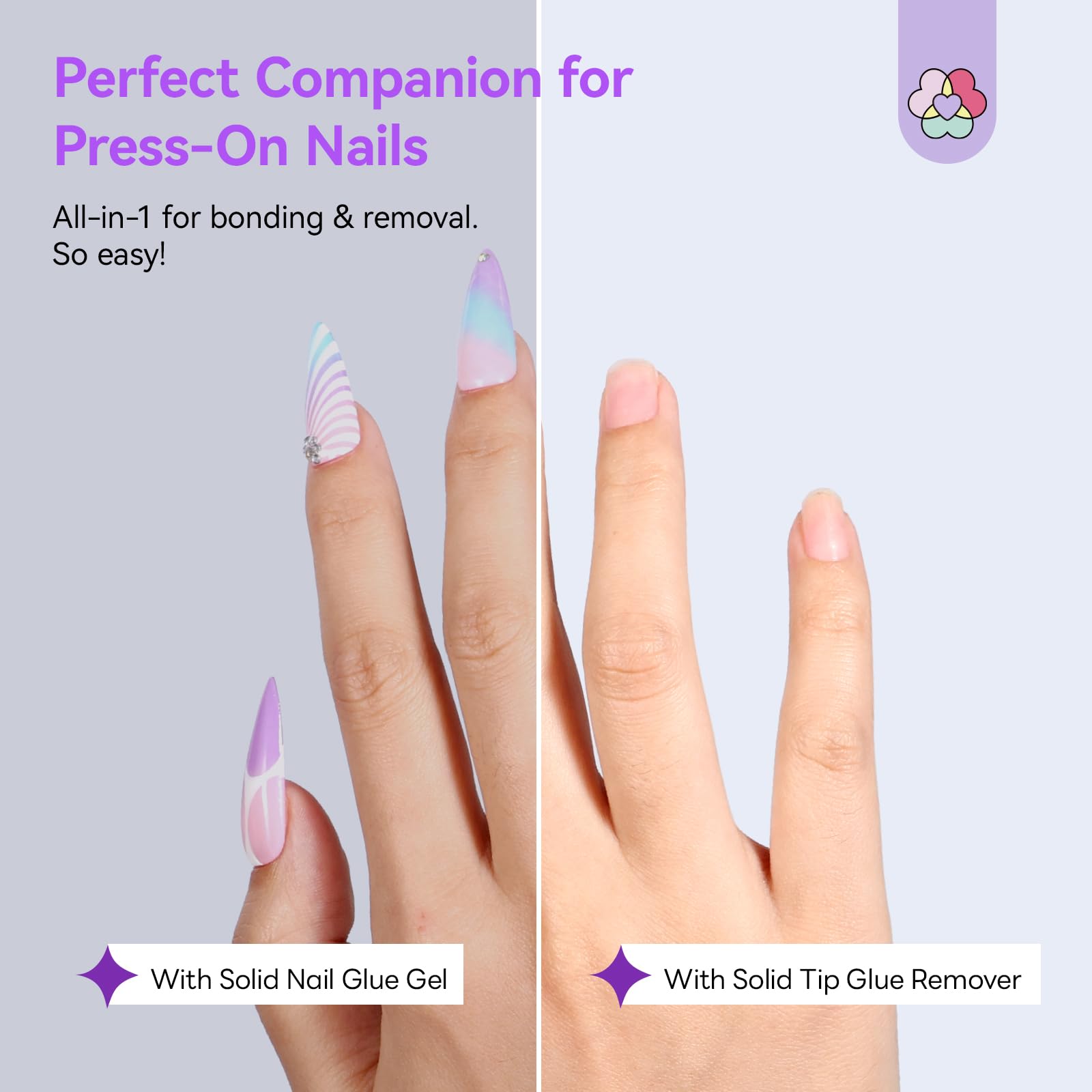 SAVILAND nail stick aids precise application and cleanup during DIY nails.