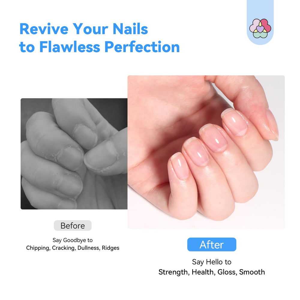 SAVILAND Nail Strengthener brush applying even coat for smooth finish