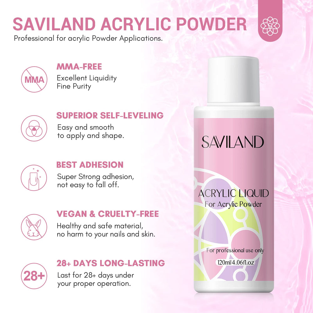 SAVILAND nail tools help prep, file and finish smoothly.