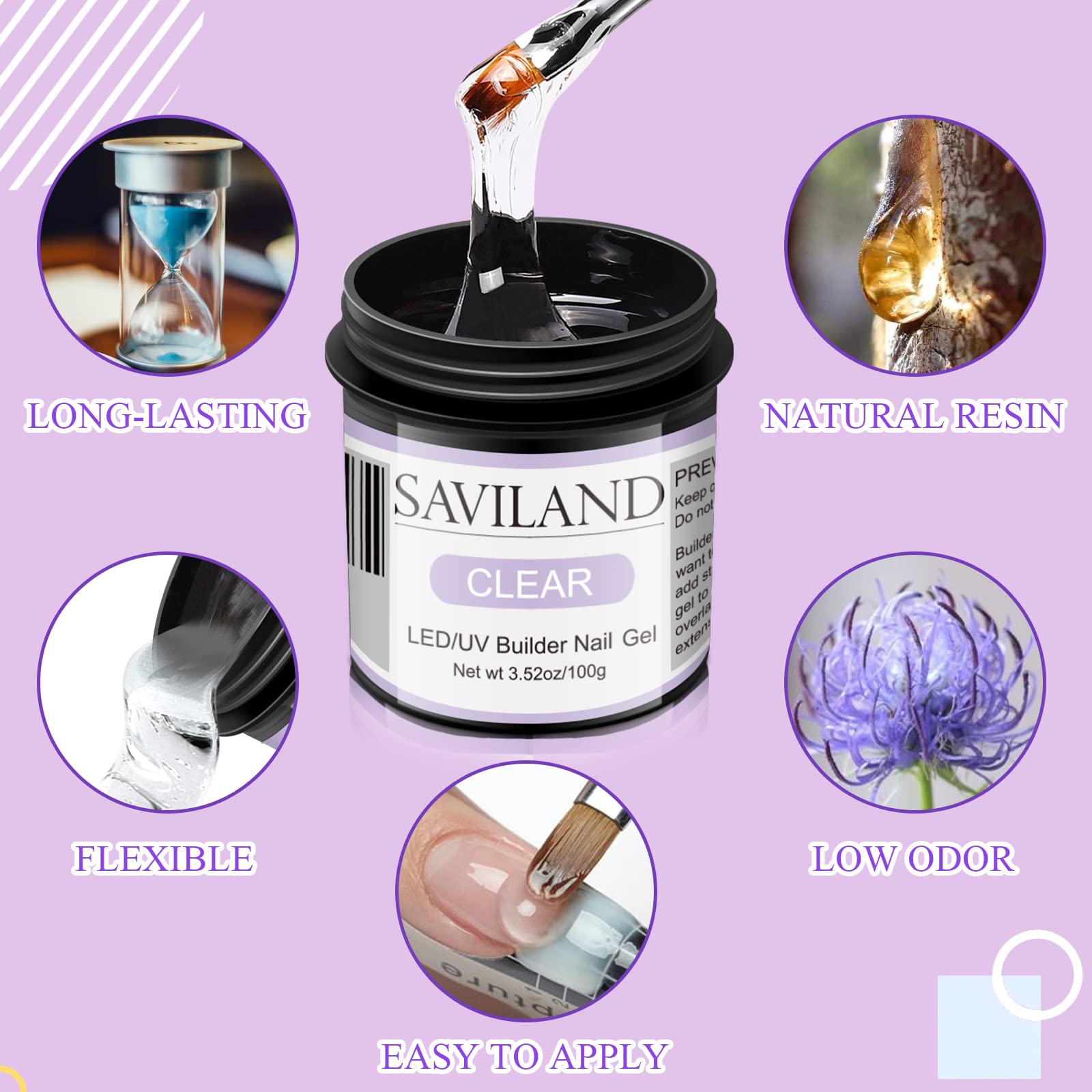 SAVILAND Nails Under Lamp demonstrates quick LED cure for efficient DIY manicures