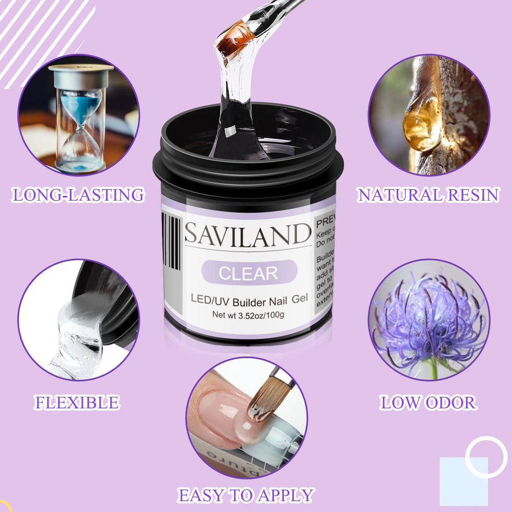 SAVILAND Nails Under Lamp demonstrates quick LED cure for efficient DIY manicures