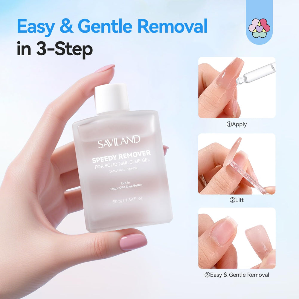 SAVILAND not for gel polish—intended for solid nail glue gel.