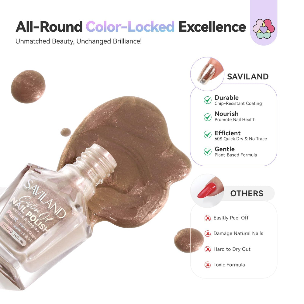 SAVILAND party-ready gloss with holographic shimmer enhances outfits.