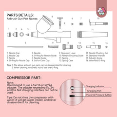 SAVILAND precision nozzle 0.3mm enables fine, detailed nail art.